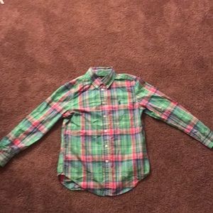 Plaid Ralph Lauren polo collard shirt